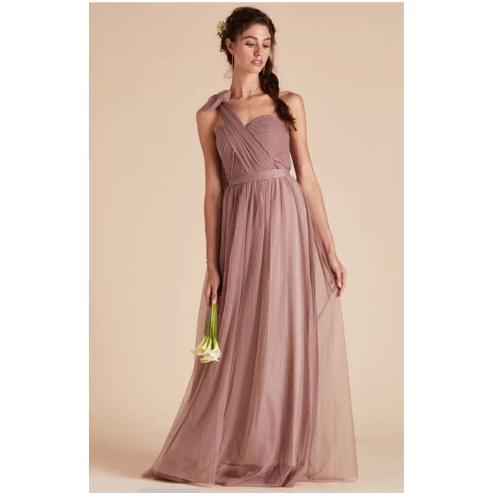 Elegant Mauve Evening Gown